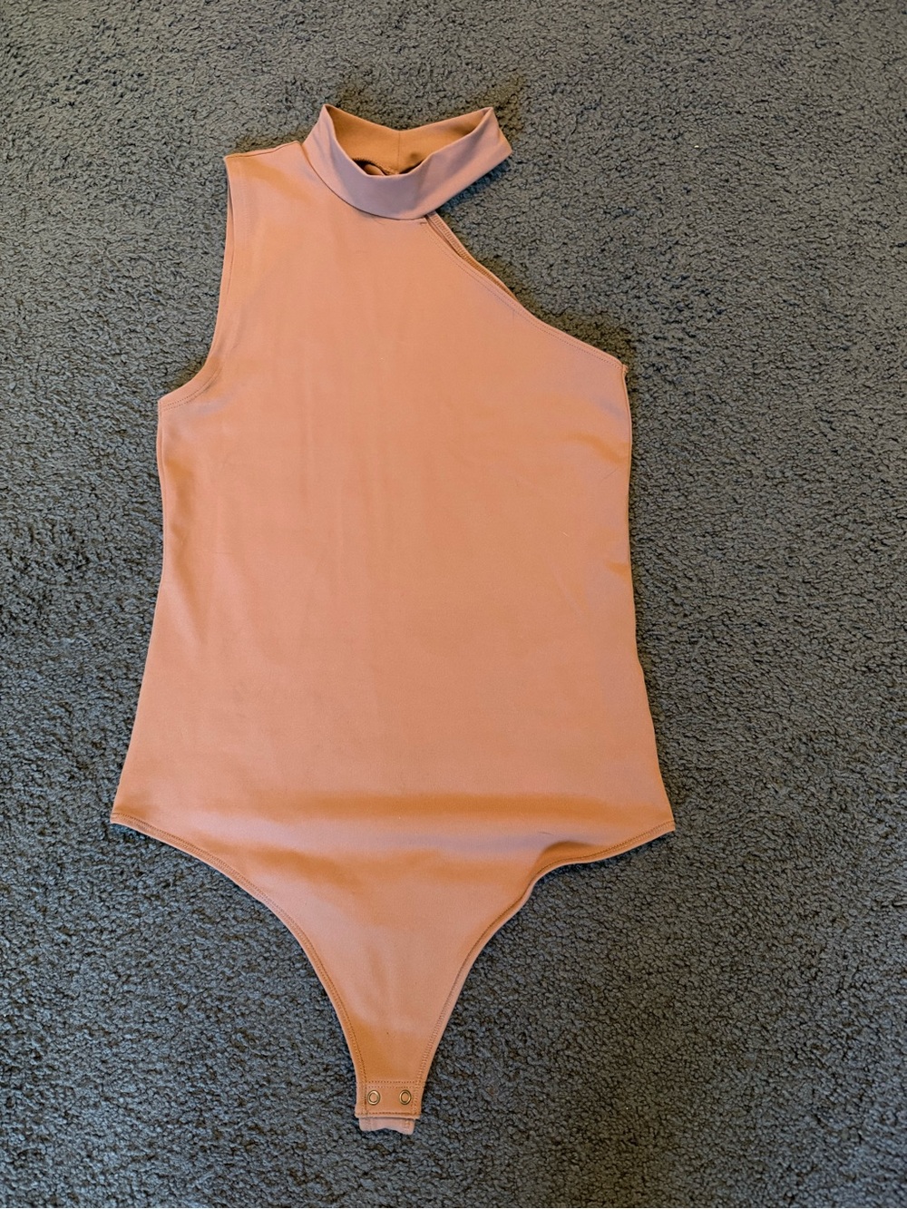 Abercrombie & Fitch one-shoulder mock neck bodysuit medium